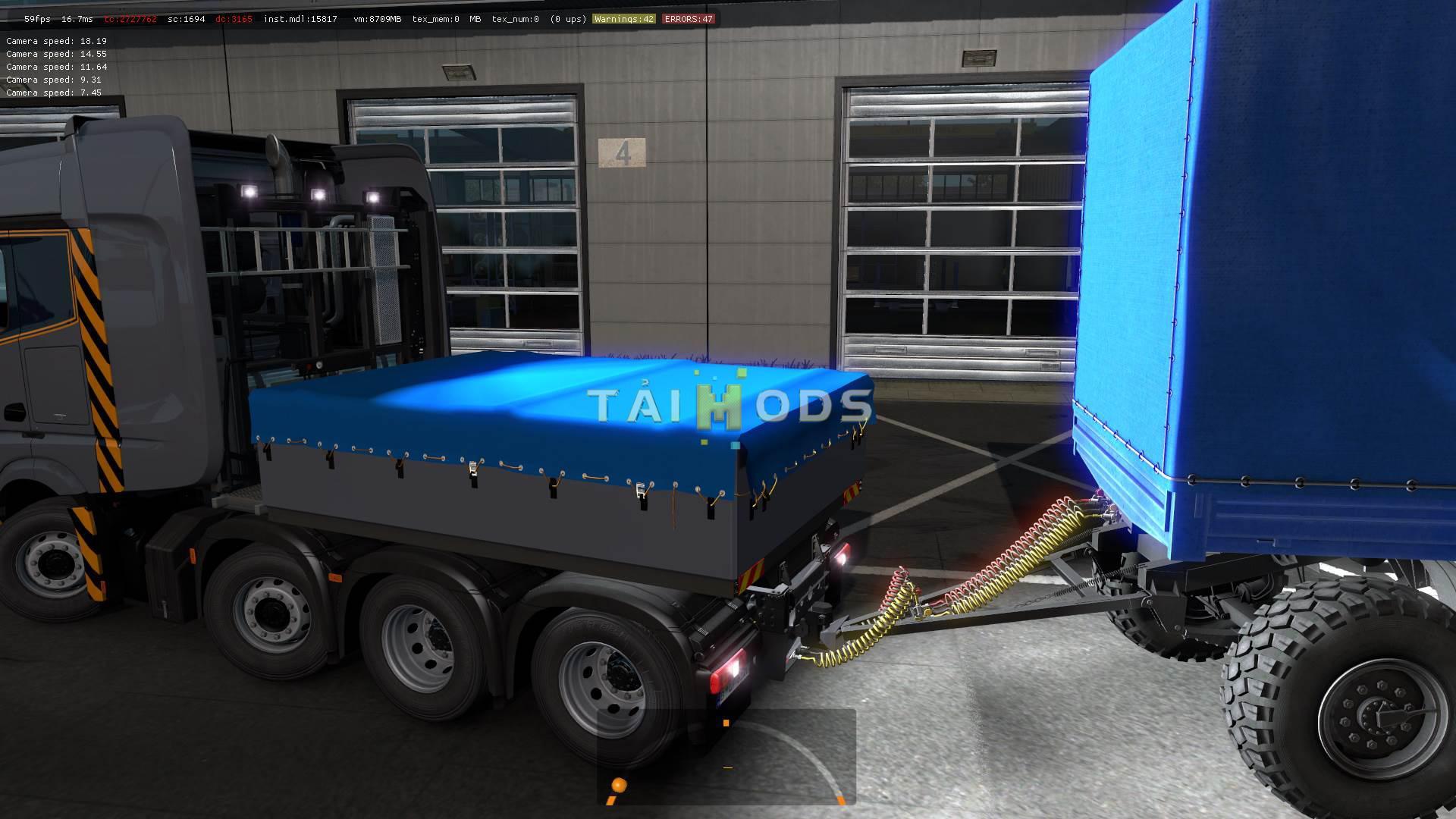ETS2 - Mercedes Actros 2014 Heavy Chassi 8x4 + Trailers (1.36.x)