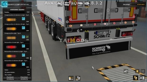 ETS2 - SCS Trailer Tuning Pack V1.8.6 (1.44.x)