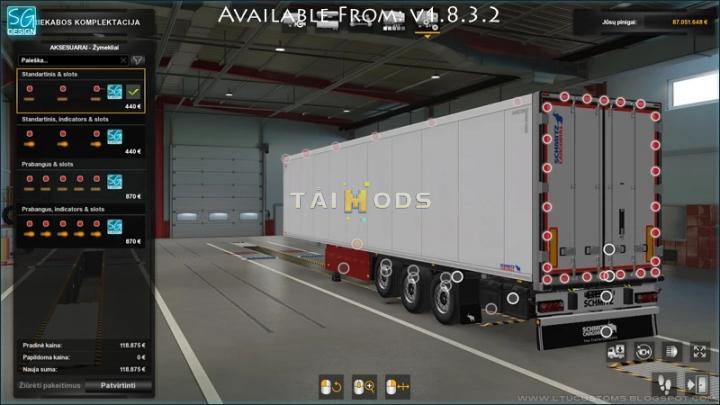 ETS2 - SCS Trailer Tuning Pack V1.8.4 (1.41.x)