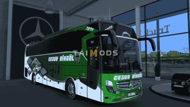 ETS2 - Mercedes-Benz Travego 15 SHD E6 Oz Hasbingol ve Cesur Bingol Skinpack V2.0