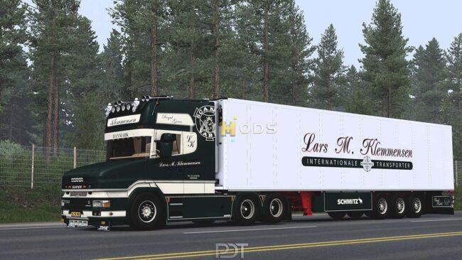 Scania T580 Klemmensen + Trailer v8.0 1.57