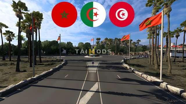 Africa Map – Morocco, Algeria & Tunisia v1.57
